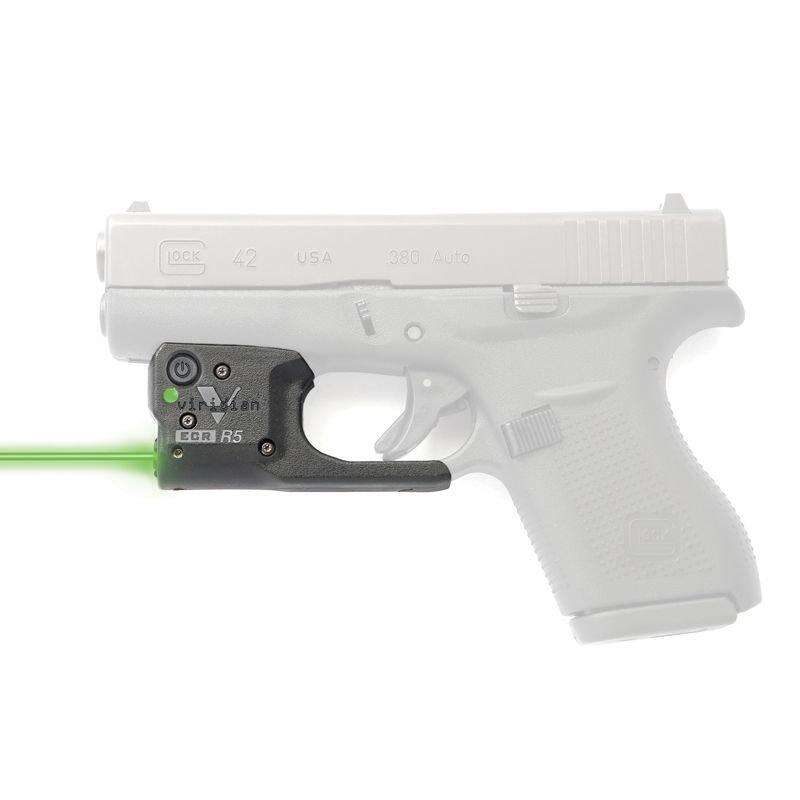 Sights Lasers Viridian Green Laser Ready Series Reactor 5 Gen 2 Green laser sight Glock 42  ECR w/ Holster • Model: Ready Series